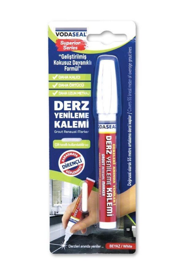 Çift Uçlu Su Bazlı Kokusuz Kalıcı Derz mi Beyaz