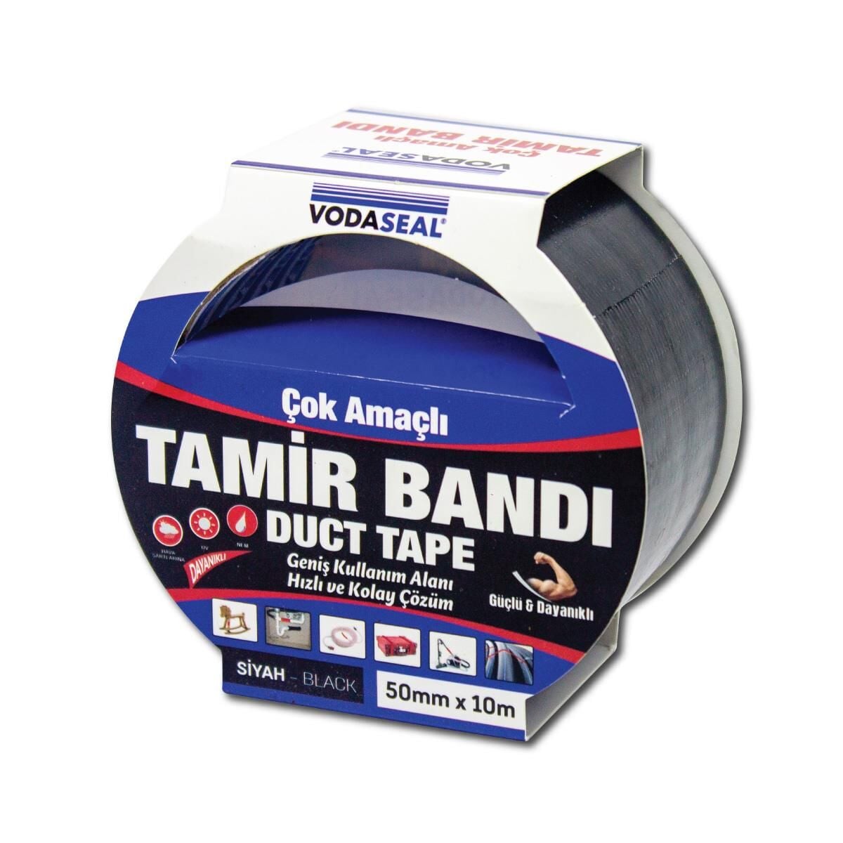 Duct Tape Tamir Bı 50 mm 10 Metre Siyah