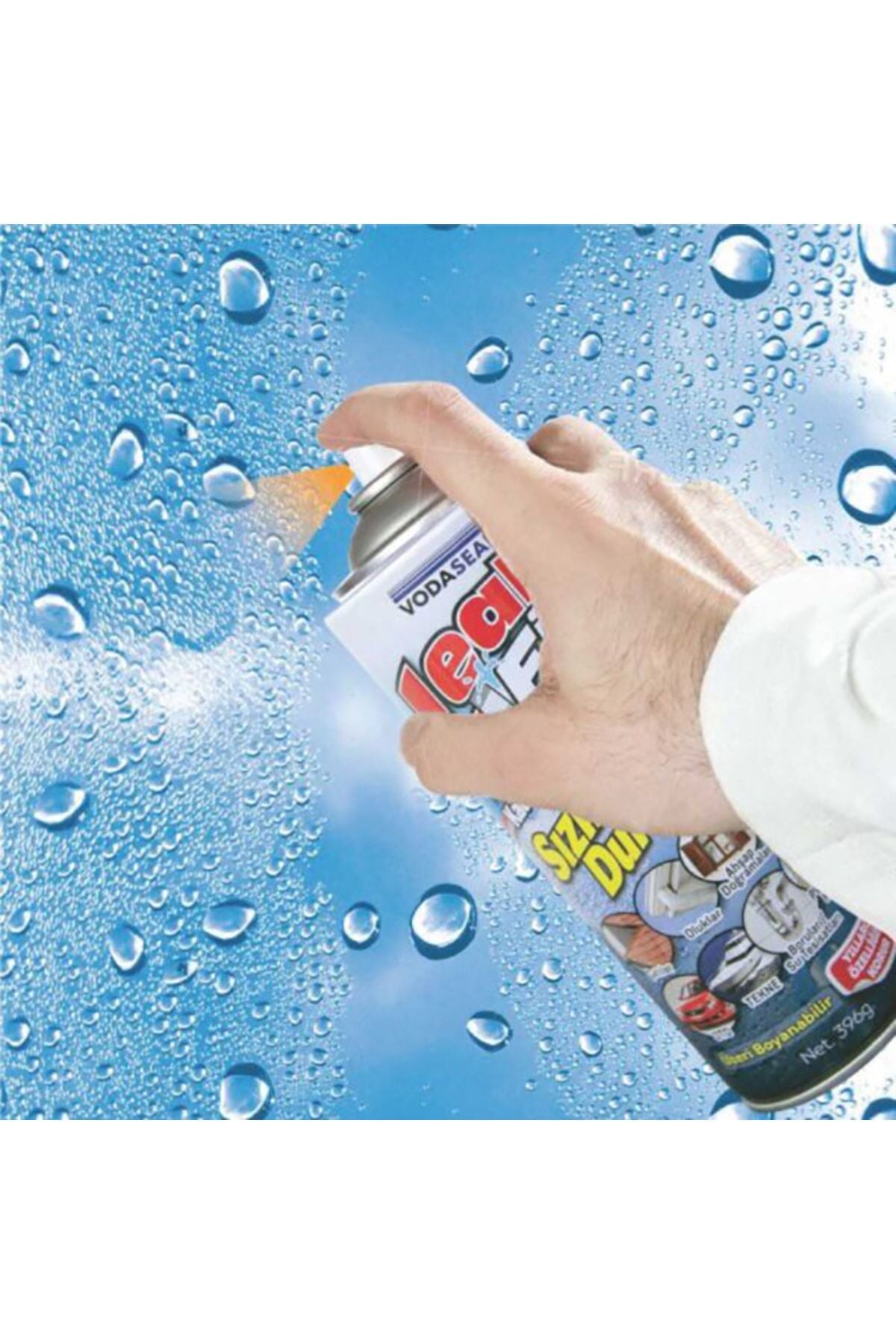 Leak Fix Kauçuk İzolasyon Spreyi 396 gr Beyaz - Görsel 3