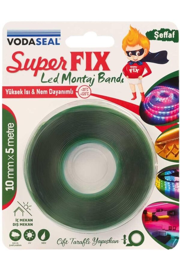 Süperfix Çift Taraflı Led Montaj Bı 10 mm 5 Metre