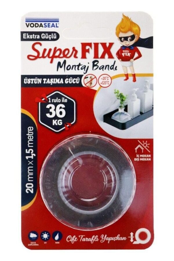 Superfix Çift Taraflı Montaj Bı 20 mm x 1,5 Metre