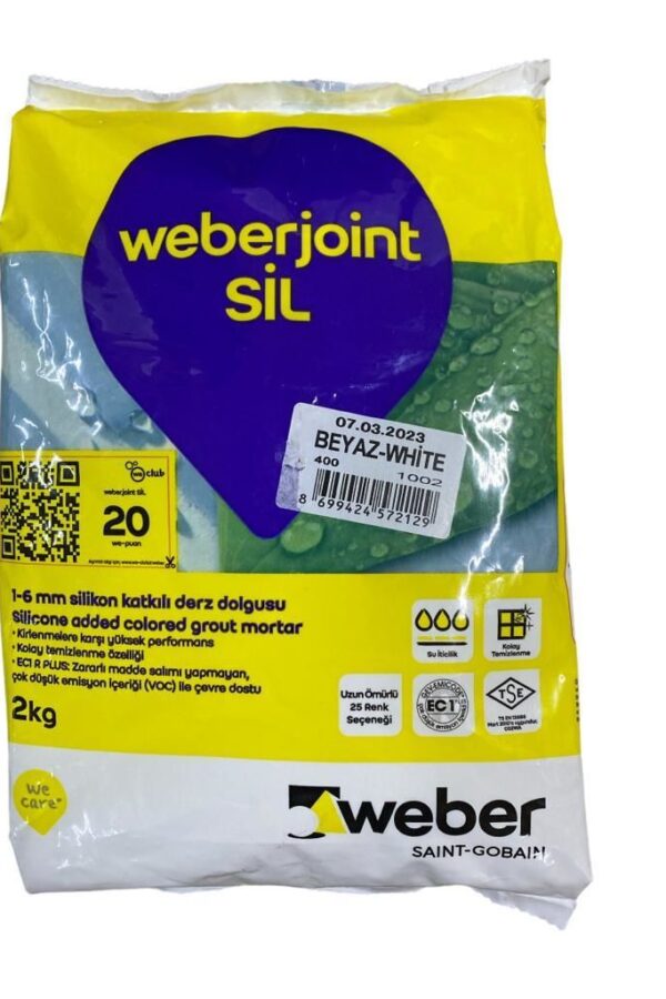 Weber Joint Sil 400 Beyaz Derz Dou 2 Kg
