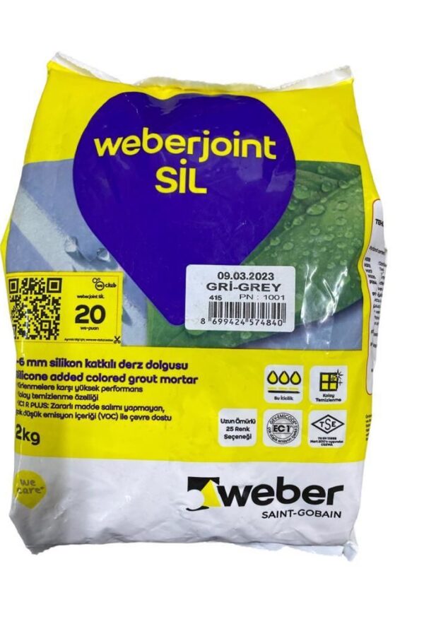 Weber Joint Sil 415 Gri Derz Dou 2 Kg