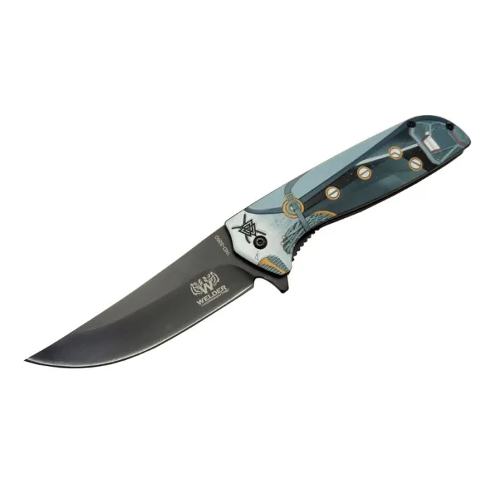 Welder Çakı 22 cm Yarı Otomatik , Kemerlikli