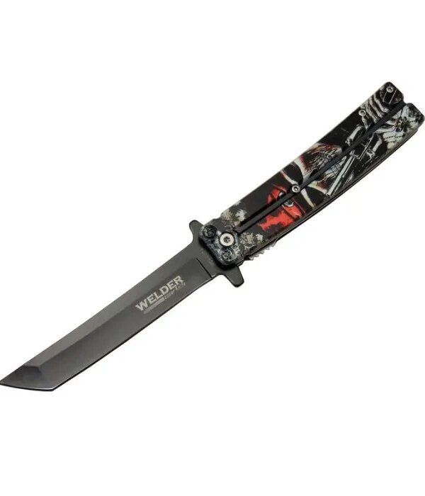 Welder Kelebek Çakı Tanto 22,5 cm , Kemerlikli