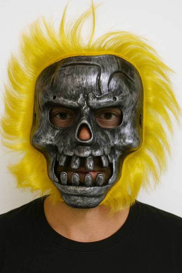 Wild Skull - Metal Kafatası Sarı lı İskelet
