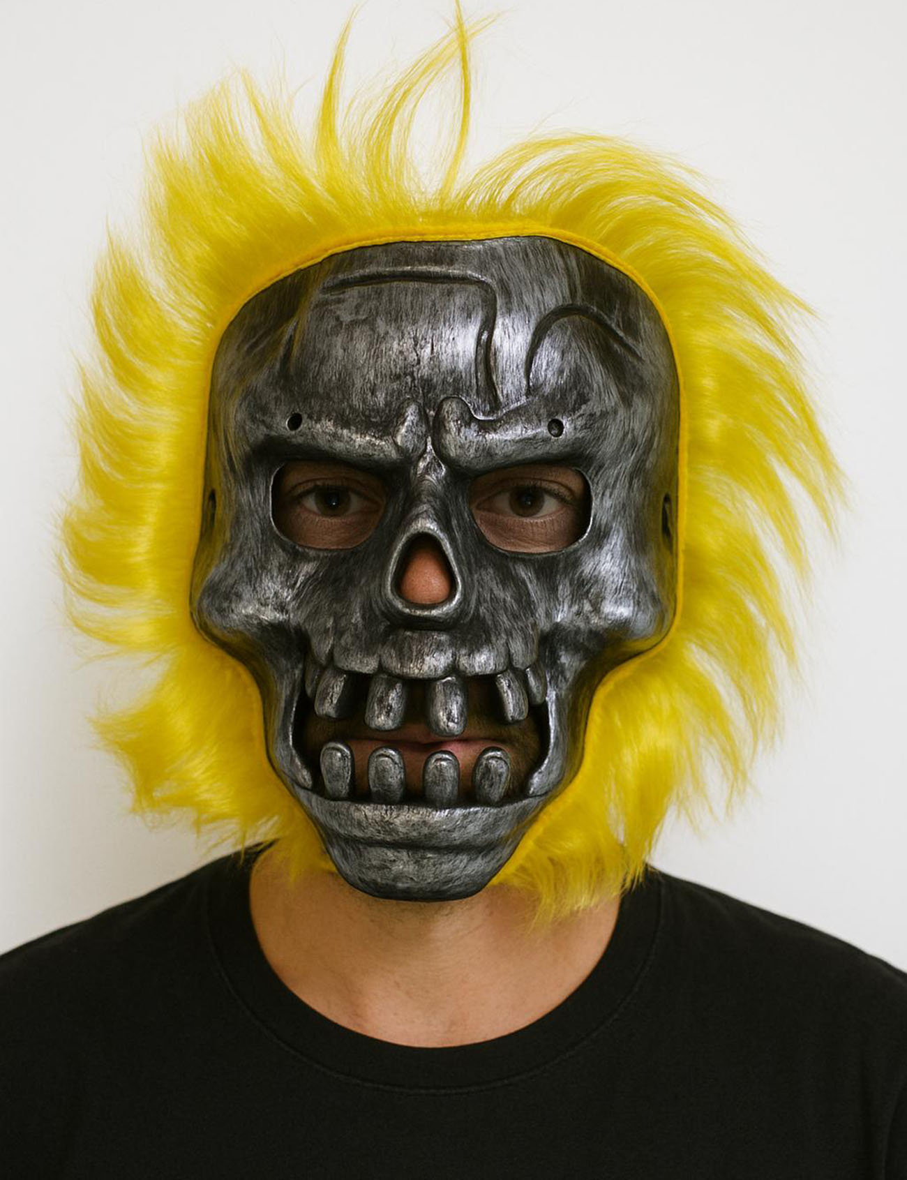 Wild Skull - Metal Kafatası Sarı lı İskelet