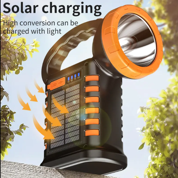 Wıson WS-4343 Çok Fonksiyonlu Solar Şarjlı Powerlı Kamp Lambası - Görsel 4