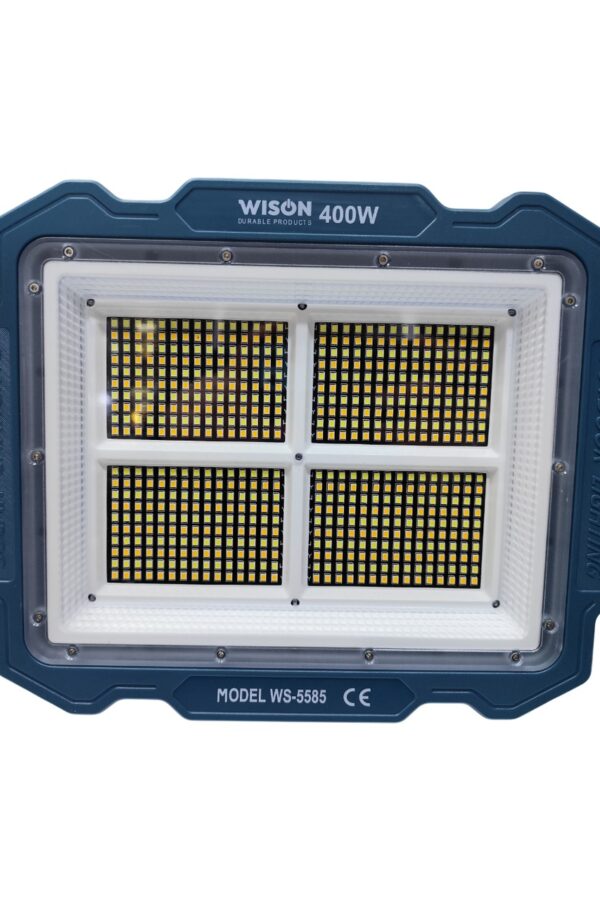 Wıson WS-5585 Çok Fonksiyonlu 3 Solar Panelli 400W Spot Aydınlatma