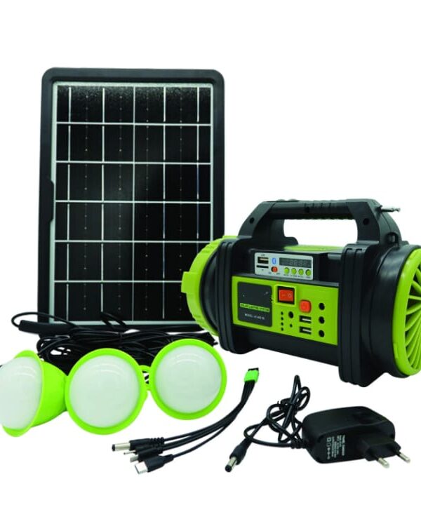 Wıson WS-5683 Şarjlı 30w Solar Şarjlı Ev Aydınlatma Seti Ra Ve Fan Powe