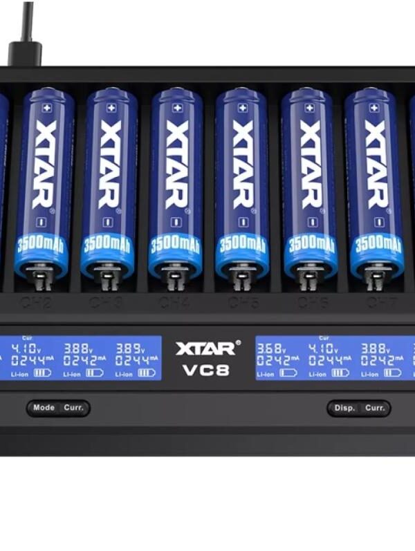 Xtar VC8 Sekizli Li-ion / NI-CD / NI-MH Pil Şarj
