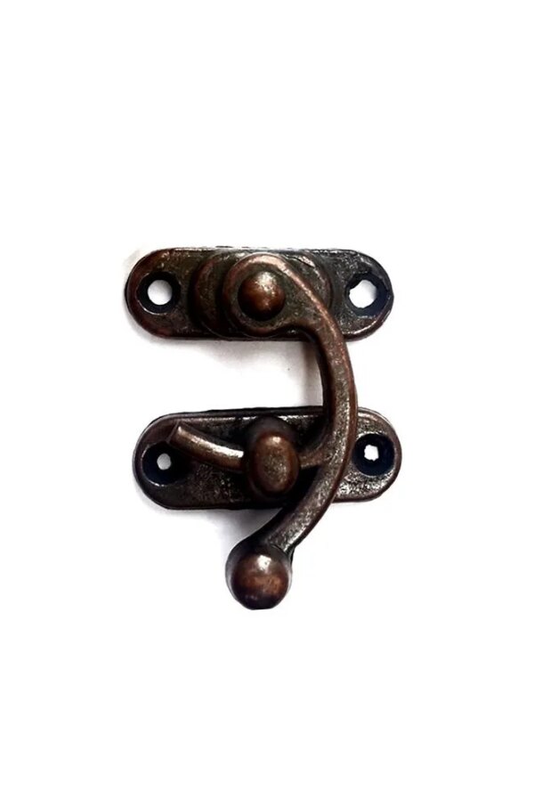 Yay Gözü, Ahşap Kutu Klipsi - Küçük 28x33 mm, Antik, 100 Adet
