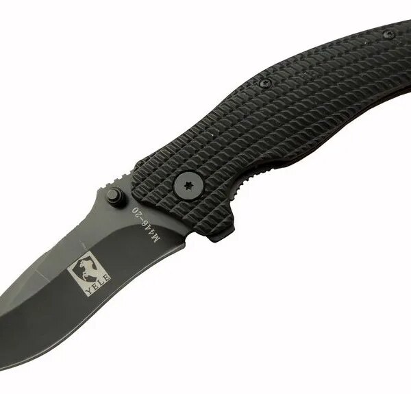 Yele M446 Siyah Kamp Çakı 20cm - Yarı Otomatik, Kemerlikli