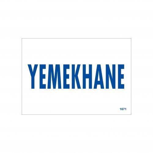 Yemee Uyarı Levhası 17,5x25 KOD:1671