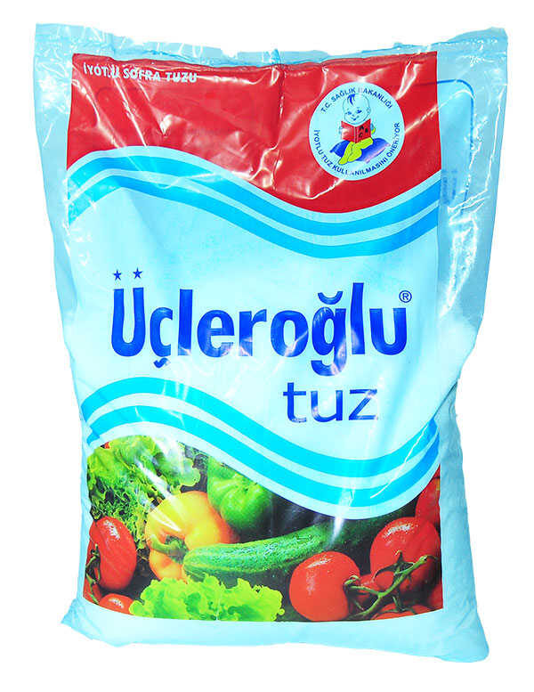 Yemeklik İyotlu Öğütülmüş Kalın Sofra Tuzu 1500 Gr
