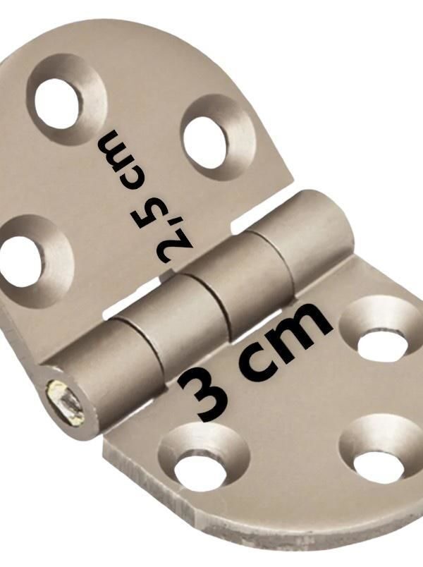 Yüksel Oval Alüminyum Kasa Menteşesi 3 cm