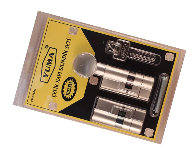 Yuma 68mm Mallı Çelik kapı Tuzaklı Barel Seti - Sarı