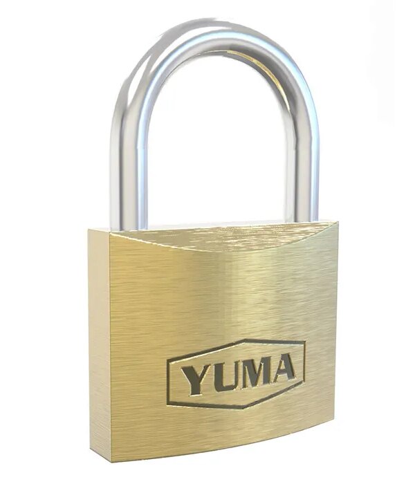 Yuma Türk Malı Pirinç Kısa Asma Kilit 40 mm