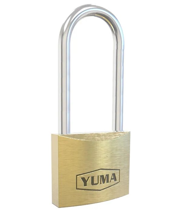 Yuma Türk Malı Pirinç Uzun lı Asma Kilit 32 mm