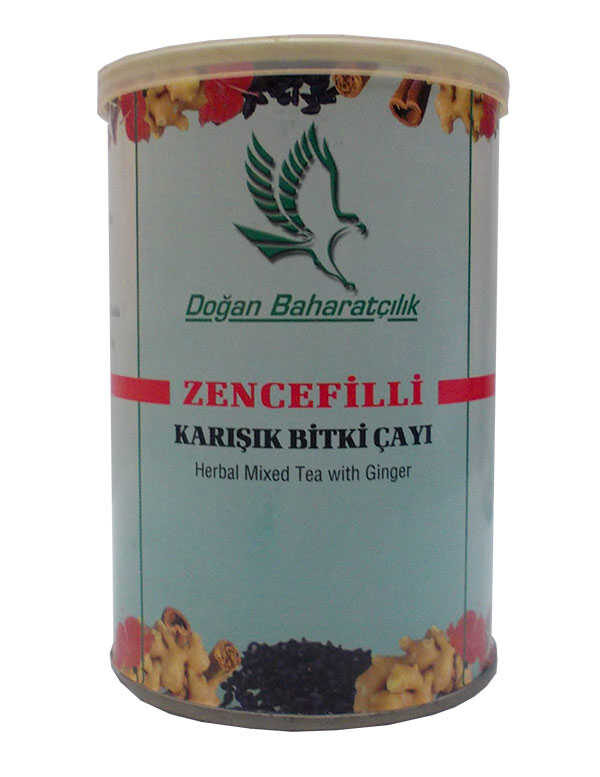 Zencefilli Karışık sel  100 Gr Teneke Kutu