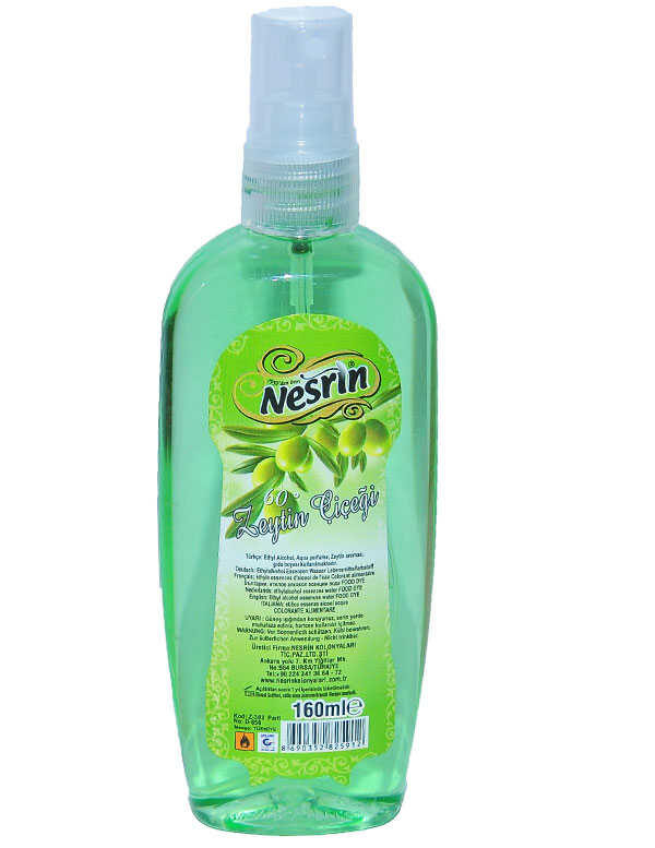 Zeytin Çiçeği Kolonyası 60 Derece Pet Şişe Sprey 160 ML