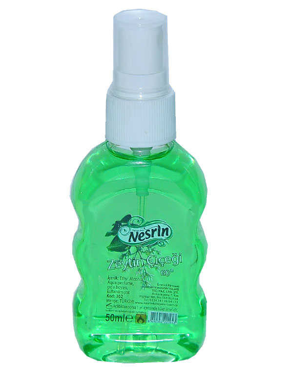 Zeytin Çiçeği Kolonyası 60 Derece Pet Şişe Sprey 50 ML