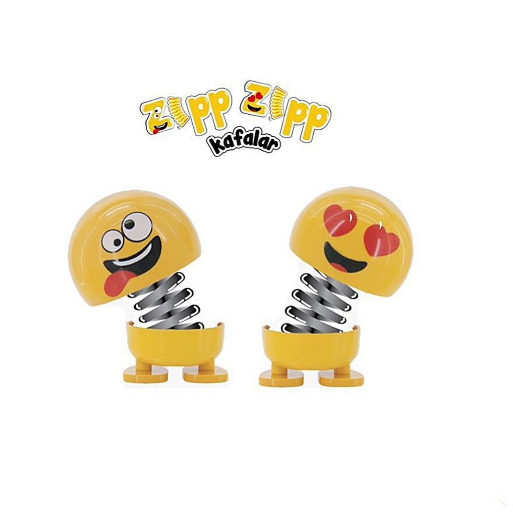 Zıp Zıp Kafalar Sevimli Kafa Sallayan Emojiler Çıın Kafalar - Görsel 3