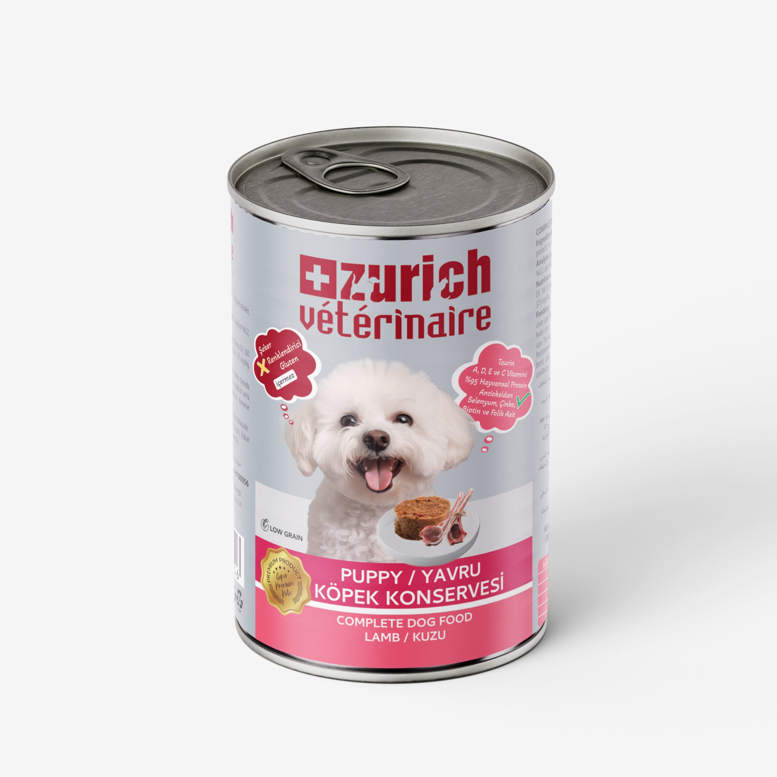 Veterinaire Pate Kuzulu Yru Köpek Konservesi 415 gr - Görsel 2