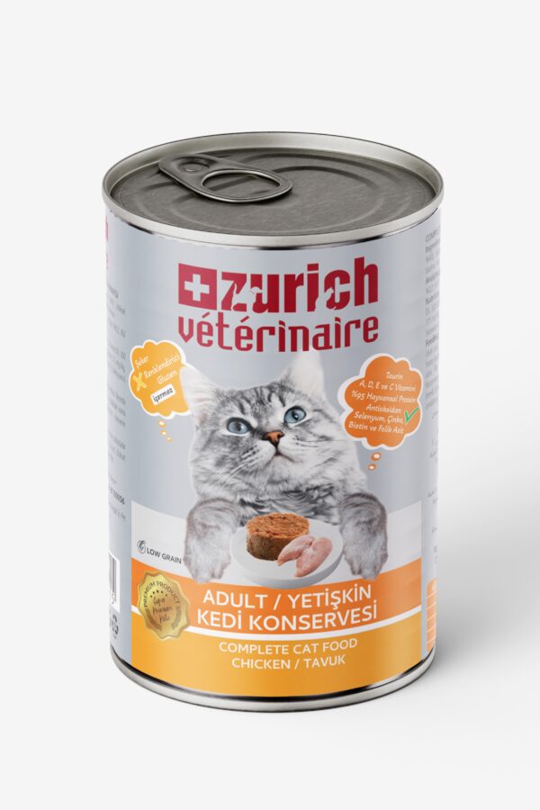 Veterinaire Pate Tuklu Yetişkin Kedi Konservesi 415 gr