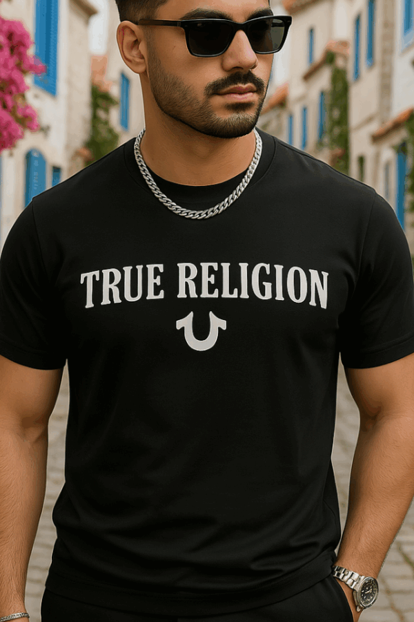 Erkek True Religion Baskılı Süprem T-shirt