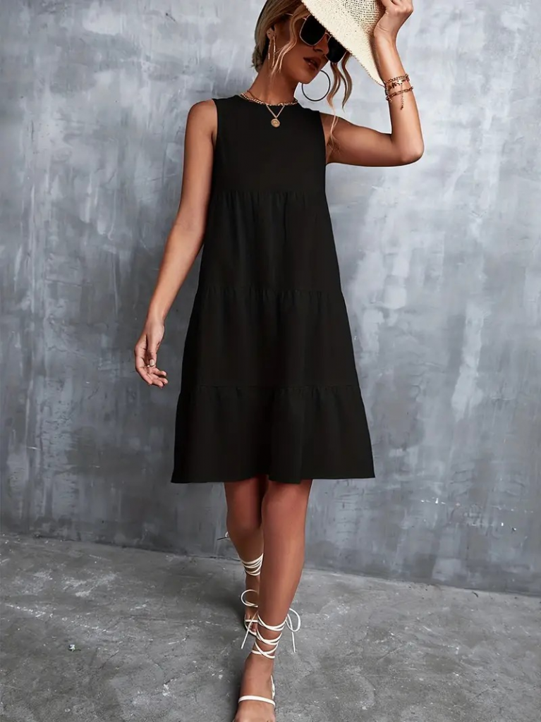 Kadın Bisiklet Yaka Aerobin Elbise - Görsel 4