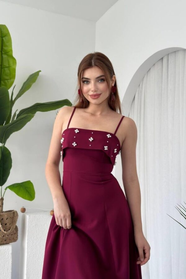 Acco Taş Detaylı Elbise