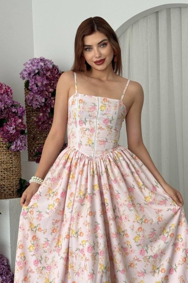 Pars İp Askılı Elbise