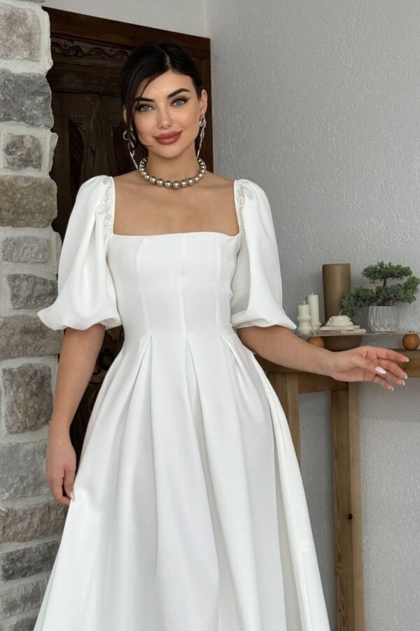 Benjamin Çan Etekli Midi Boy Elbise