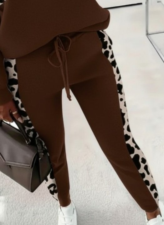 Kadın Uzun Kollu Fermuarlı Karışık Desenli Viskon Iki Iplik Bluz Ve Pantolon Ikili Takım - Görsel 8