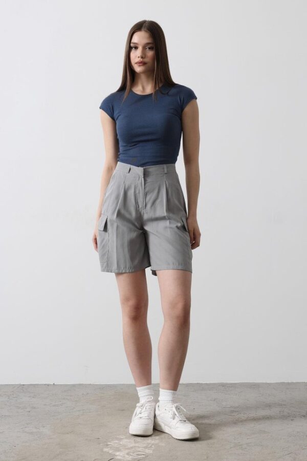 Cargo Cepli Şort - Gri