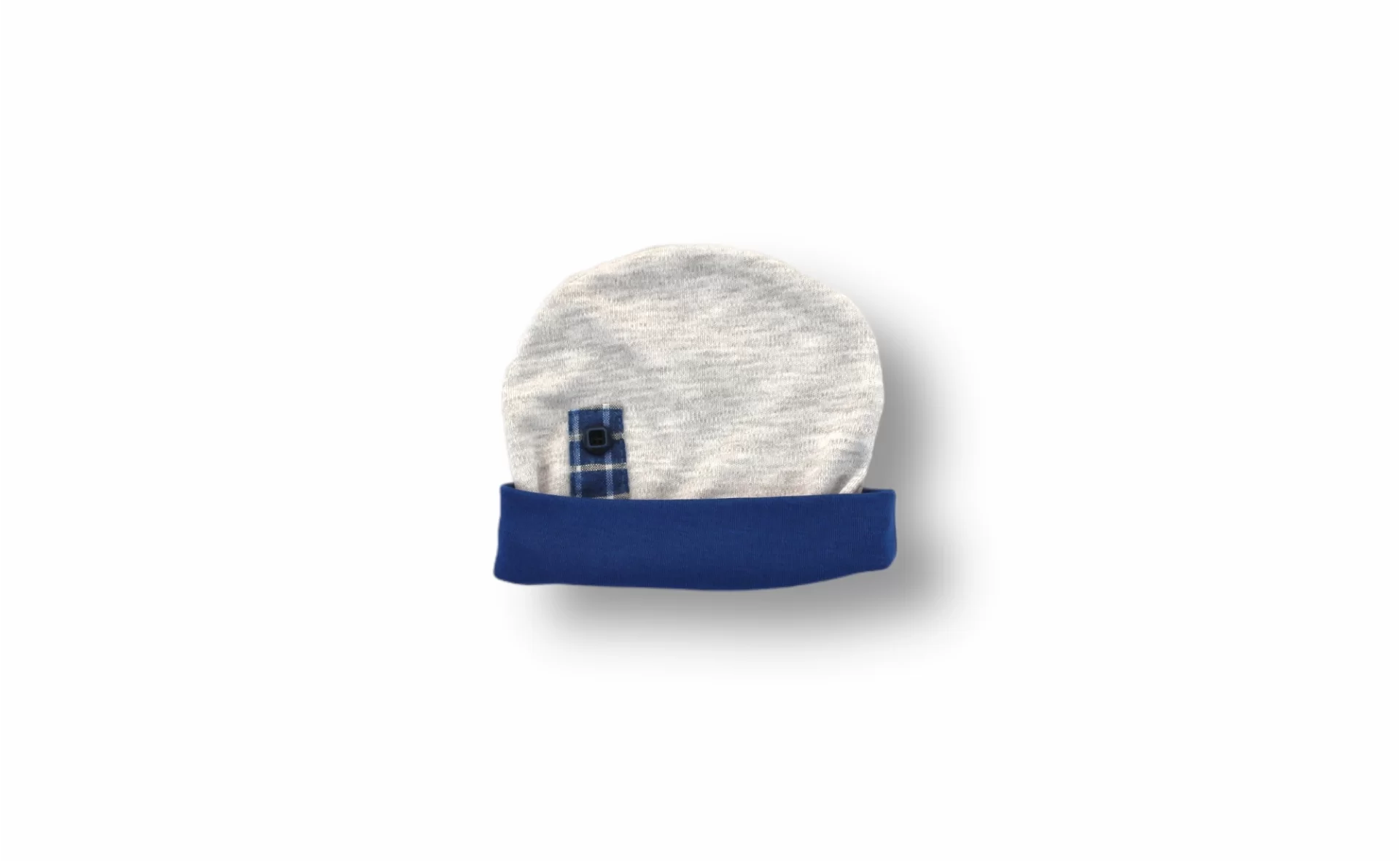 3-6 6-9 9-12 Ay Cep Saat Nakışlı Şapkalı Uzun Kollu Sweatli 3lü Erkek Bebek Takımı - Görsel 4