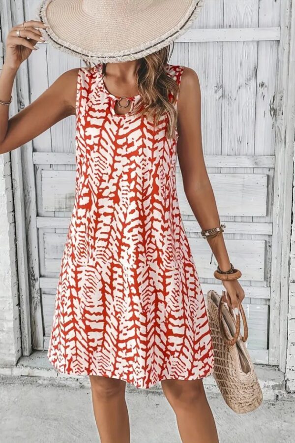 Kadın Yakası Pencere Ve Halka Detay Bürümcük Elbise