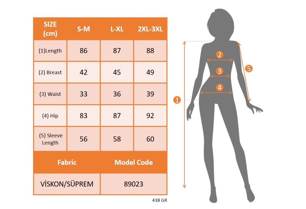Kadın Uzun Kollu Yuvarlak Yaka üst Viskon Alt Süprem Midi Elbise - Görsel 7