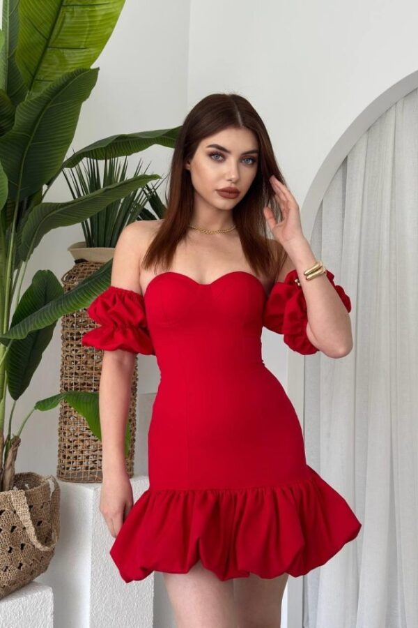 Peyda Straplez Elbise