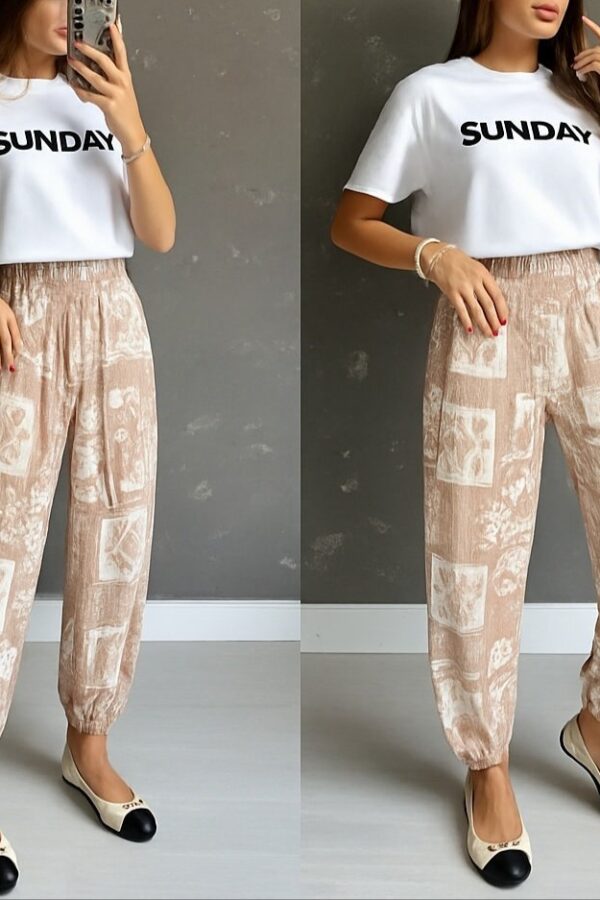 Kadın Desenli Süprem Pantolon