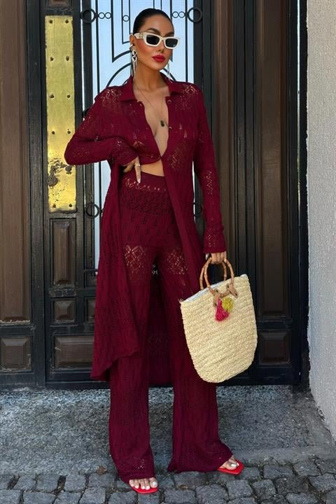 Bridget Ajurlu Uzun Hırka Takım 9881