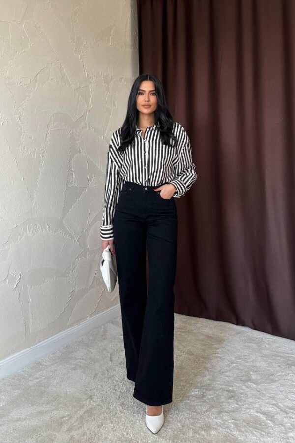 Siyah Comfy Jeans Pantolon