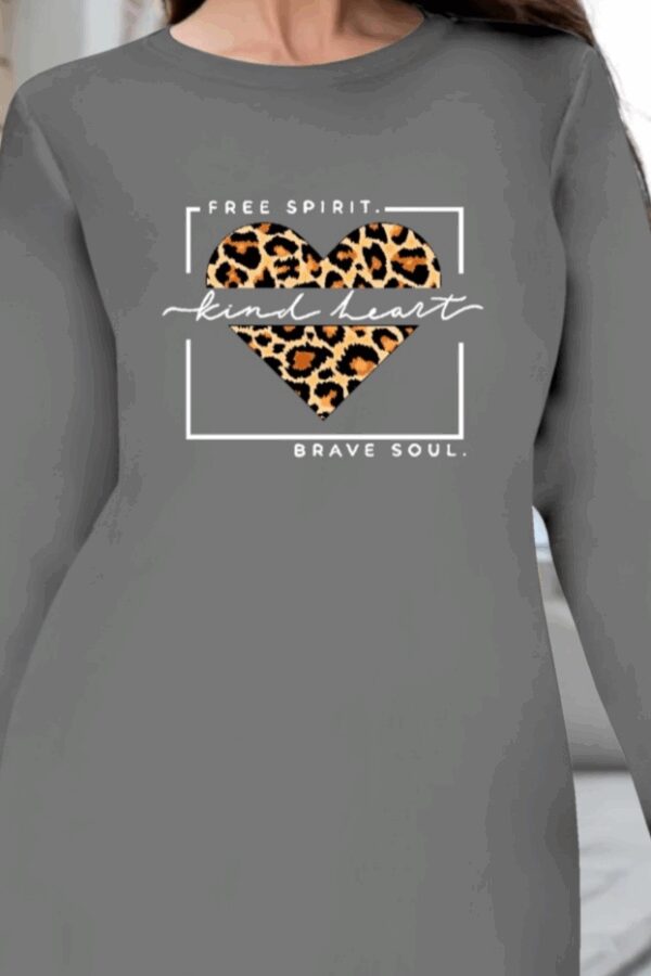 Kadın Uzun Kollu Bisiklet Yaka Desenli Viskon Iki Iplik Bluz