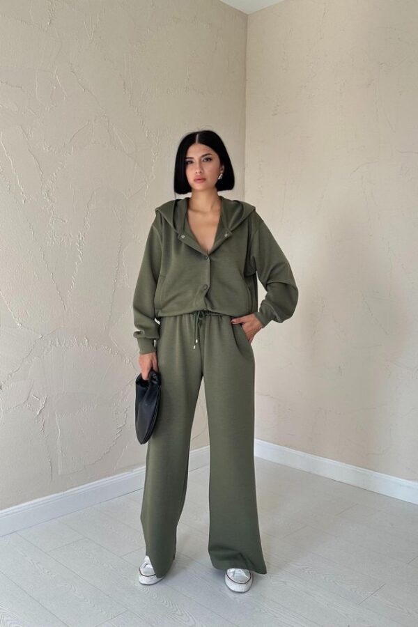 Siyah Beli Lastikli Ceket Ve Pantolon Takım