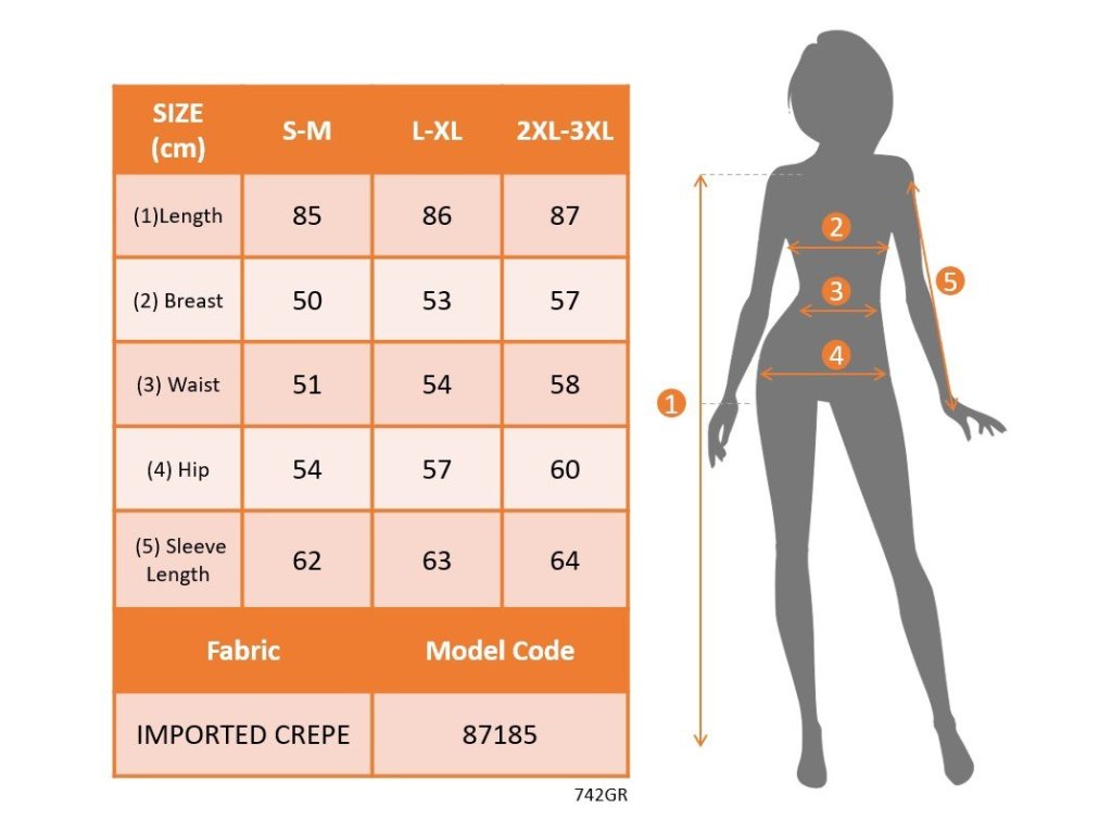 Kadın Uzun Kollu V Yakalı Kalp Desenli Mini Ithal Krep Elbise - Görsel 6
