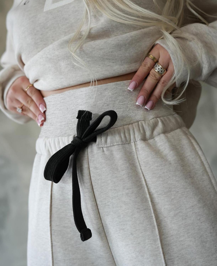 Kadın Uzun Kollu Nope Baskılı Beli Ribanalı Ikili Takım - Görsel 15