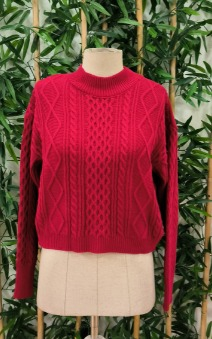 Kadın Uzun Kollu Balıkçı Yaka Bluz Ve Etek Ikili Triko Takım - Görsel 4