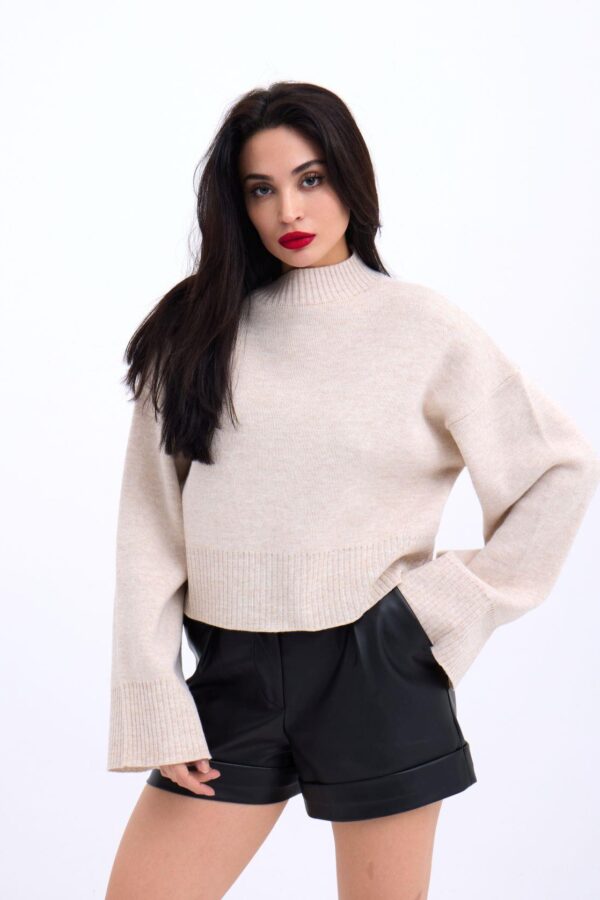 3628 KOL GENİŞ KAZAK-SİYAH