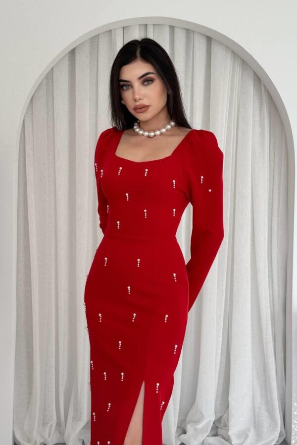 Akit İnci Detaylı Elbise